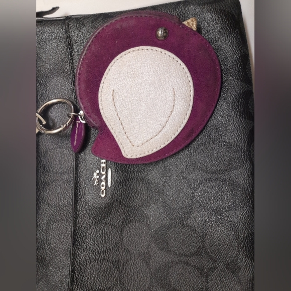 Coach Tweety Bird Suede Leather Patent Coin Purse Zip Pouch Y2K - Picture 13 of 14